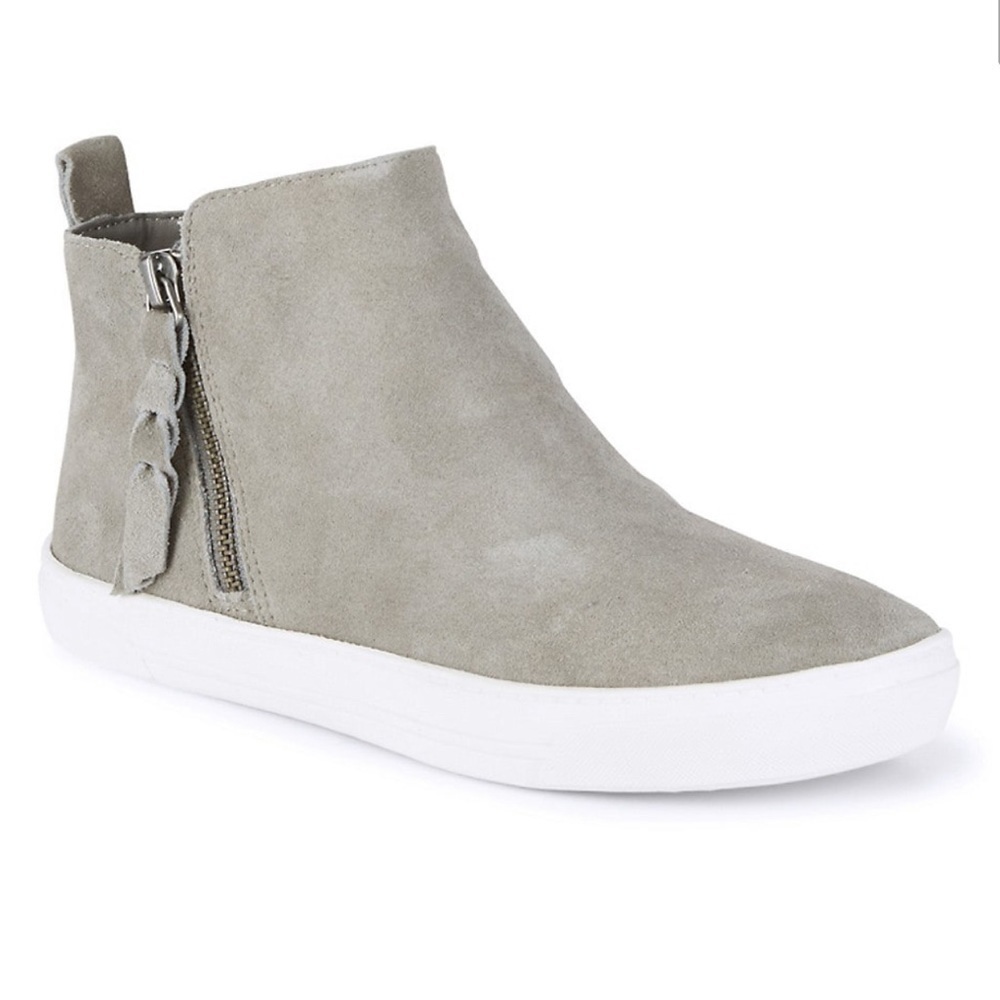 Dolce Vita Light Gray Suede Slip-On Sneaker